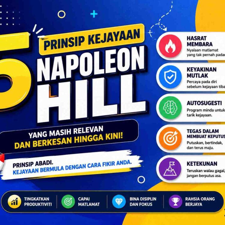 5 Prinsip Kejayaan Napoleon Hill Yang Masih Relevan Pada Era AI